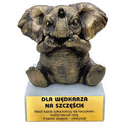 DUŻY SŁONIK NA SZCZĘŚCIE DLA WĘDKARZA