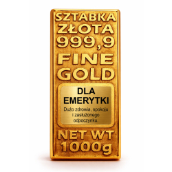 SZTABKA ZŁOTA DLA EMERYTKI