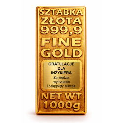 SZTABKA ZŁOTA DLA INŻYNIERA
