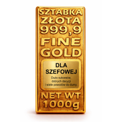 SZTABKA ZŁOTA DLA SZEFOWEJ