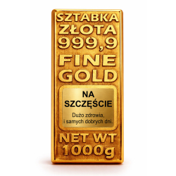 SZTABKA ZŁOTA NA SZCZĘŚCIE