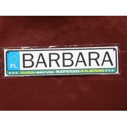 BARBARA - TABLICZKA